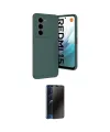 ieg™ Redmi 15 4G Kılıf Eksen Form Prime - Siyah 3D Antistatik Hayalet Cam Ekran Koruyucu