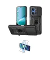 ieg™ Redmi 15C 4G Kılıf Ahenk Klasik - Siyah 3D Antistatik Cam Ekran Koruyucu