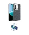 ieg™ Redmi 15C 4G Kılıf Doruk Serisi - Siyah 3D Antistatik Cam Ekran Koruyucu