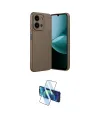 ieg™ Redmi 15C 4G Kılıf Eksen Form Prime - Siyah 3D Antistatik Cam Ekran Koruyucu