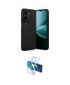 ieg™ Redmi 15C 4G Kılıf Eksen Form Prime - Siyah 3D Antistatik Cam Ekran Koruyucu