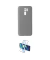 ieg™ Redmi 9 Kılıf Ahenk Serisi - Siyah 3D Antistatik Cam Ekran Koruyucu