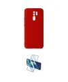 ieg™ Redmi 9 Kılıf Ahenk Serisi - Siyah 3D Antistatik Cam Ekran Koruyucu