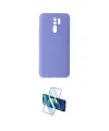 ieg™ Redmi 9 Kılıf Ahenk Serisi - Siyah 3D Antistatik Cam Ekran Koruyucu