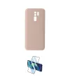 ieg™ Redmi 9 Kılıf Ahenk Serisi - Siyah 3D Antistatik Cam Ekran Koruyucu