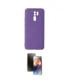 ieg™ Redmi 9 Kılıf Ahenk Serisi - Siyah 3D Antistatik Mat Seramik Nano Ekran Koruyucu