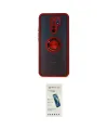 ieg™ Redmi 9 Kılıf Yörünge Çizgi - Şeffaf Pasifik Cam Ekran Koruyucu
