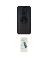 ieg™ Redmi 9 Kılıf Yörünge Çizgi - Şeffaf Pasifik Cam Ekran Koruyucu