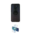 ieg™ Redmi 9 Kılıf Yörünge Çizgi - Siyah 3D Antistatik Cam Ekran Koruyucu