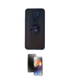 ieg™ Redmi 9 Kılıf Yörünge Çizgi - Siyah 3D Antistatik Mat Seramik Nano Ekran Koruyucu