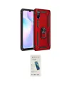 ieg™ Redmi 9A Kılıf Ahenk Klasik Koleksiyonu - Şeffaf Pasifik Cam Ekran Koruyucu