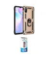 ieg™ Redmi 9A Kılıf Ahenk Klasik Koleksiyonu - Siyah 5D Eko Cam Ekran Koruyucu