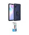 ieg™ Redmi 9A Kılıf Ahenk Klasik Koleksiyonu - Siyah 5D Eko Cam Ekran Koruyucu