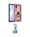 ieg™ Redmi 9A Kılıf Ahenk Klasik Koleksiyonu - Siyah 5D Eko Cam Ekran Koruyucu