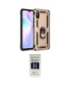ieg™ Redmi 9A Kılıf Ahenk Klasik Koleksiyonu - Siyah 5D Hayalet Cam Ekran Koruyucu