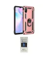 ieg™ Redmi 9A Kılıf Ahenk Klasik Koleksiyonu - Siyah 5D Hayalet Cam Ekran Koruyucu