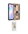 ieg™ Redmi 9A Kılıf Ahenk Klasik Koleksiyonu - Siyah Mat Seramik Nano Ekran Koruyucu