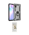 ieg™ Redmi 9A Kılıf Ahenk Klasik Koleksiyonu - Siyah Mat Seramik Nano Ekran Koruyucu