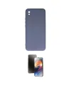 ieg™ Redmi 9A Kılıf Ahenk Serisi - Siyah 3D Antistatik Mat Seramik Nano Ekran Koruyucu