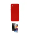 ieg™ Redmi 9A Kılıf Ahenk Serisi - Siyah 3D Antistatik Mat Seramik Nano Ekran Koruyucu