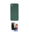 ieg™ Redmi 9A Kılıf Ahenk Serisi - Siyah 3D Antistatik Mat Seramik Nano Ekran Koruyucu