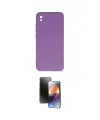 ieg™ Redmi 9A Kılıf Ahenk Serisi - Siyah 3D Antistatik Mat Seramik Nano Ekran Koruyucu