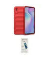 ieg™ Redmi 9A Kılıf Atlas Koleksiyonu - Şeffaf Pasifik Cam Ekran Koruyucu