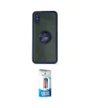 ieg™ Redmi 9A Kılıf Yörünge Çizgi - Siyah 5D Eko Cam Ekran Koruyucu