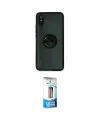ieg™ Redmi 9A Kılıf Yörünge Çizgi - Siyah 5D Eko Cam Ekran Koruyucu