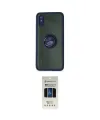 ieg™ Redmi 9A Kılıf Yörünge Çizgi - Siyah 5D Hayalet Cam Ekran Koruyucu