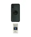 ieg™ Redmi 9A Kılıf Yörünge Çizgi - Siyah 5D Hayalet Cam Ekran Koruyucu