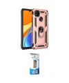 ieg™ Redmi 9C Kılıf Ahenk Klasik Koleksiyonu - Siyah 5D Eko Cam Ekran Koruyucu