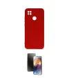 ieg™ Redmi 9C Kılıf Ahenk Serisi - Siyah 3D Antistatik Mat Seramik Nano Ekran Koruyucu