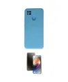 ieg™ Redmi 9C Kılıf Ahenk Serisi - Siyah 3D Antistatik Mat Seramik Nano Ekran Koruyucu