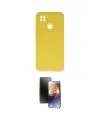 ieg™ Redmi 9C Kılıf Ahenk Serisi - Siyah 3D Antistatik Mat Seramik Nano Ekran Koruyucu