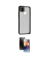ieg™ Redmi 9C Kılıf Atlas Form - Siyah 3D Antistatik Mat Seramik Nano Ekran Koruyucu