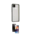 ieg™ Redmi 9C Kılıf Atlas Form - Siyah 3D Antistatik Mat Seramik Nano Ekran Koruyucu