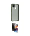 ieg™ Redmi 9C Kılıf Atlas Form - Siyah 3D Antistatik Mat Seramik Nano Ekran Koruyucu