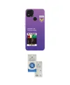 ieg™ Redmi 9C Kılıf Siluet Çizgi Koleksiyonu - Şeffaf Royal Nano Ekran Koruyucu