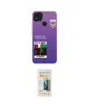 ieg™ Redmi 9C Kılıf Siluet Çizgi Koleksiyonu - Siyah 6D Mat Seramik Hayalet Nano Ekran Koruyucu