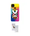 ieg™ Redmi 9C Kılıf Siluet Çizgi Koleksiyonu - Siyah Seramik Nano Ekran Koruyucu