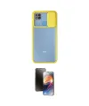 ieg™ Redmi 9C Kılıf Vadi Çizgi - Siyah 3D Antistatik Mat Seramik Nano Ekran Koruyucu