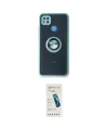 ieg™ Redmi 9C Kılıf Yörünge Çizgi - Şeffaf Pasifik Cam Ekran Koruyucu
