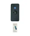 ieg™ Redmi 9C Kılıf Yörünge Çizgi - Şeffaf Pasifik Cam Ekran Koruyucu