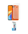 ieg™ Redmi 9C Kılıf Zirve Doku - Siyah 5D Eko Cam Ekran Koruyucu