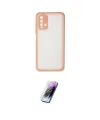ieg™ Redmi 9T Kılıf Ahenk Çizgi Serisi - Şeffaf Pasifik Cam Ekran Koruyucu