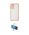 ieg™ Redmi 9T Kılıf Ahenk Çizgi Serisi - Siyah 3D Antistatik Seramik Nano Ekran Koruyucu