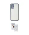 ieg™ Redmi 9T Kılıf Ahenk Çizgi Serisi - Siyah Seramik Nano Ekran Koruyucu