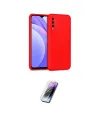 ieg™ Redmi 9T Kılıf Ahenk Serisi - Şeffaf Pasifik Cam Ekran Koruyucu