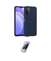 ieg™ Redmi 9T Kılıf Ahenk Serisi - Şeffaf Pasifik Cam Ekran Koruyucu